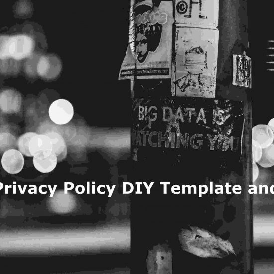 GDPR Privacy Policy DIY Template